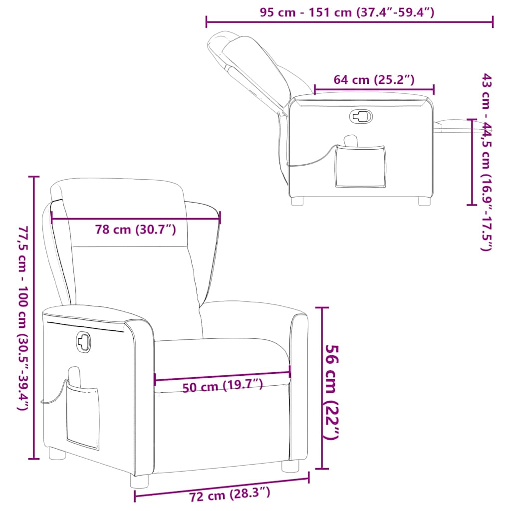 Massage Chair Cloud Grey Fabric