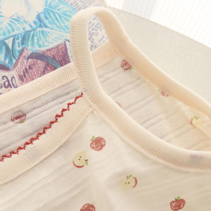 Girls' Japanese Style Summer Sleeveless Cotton Camisole
