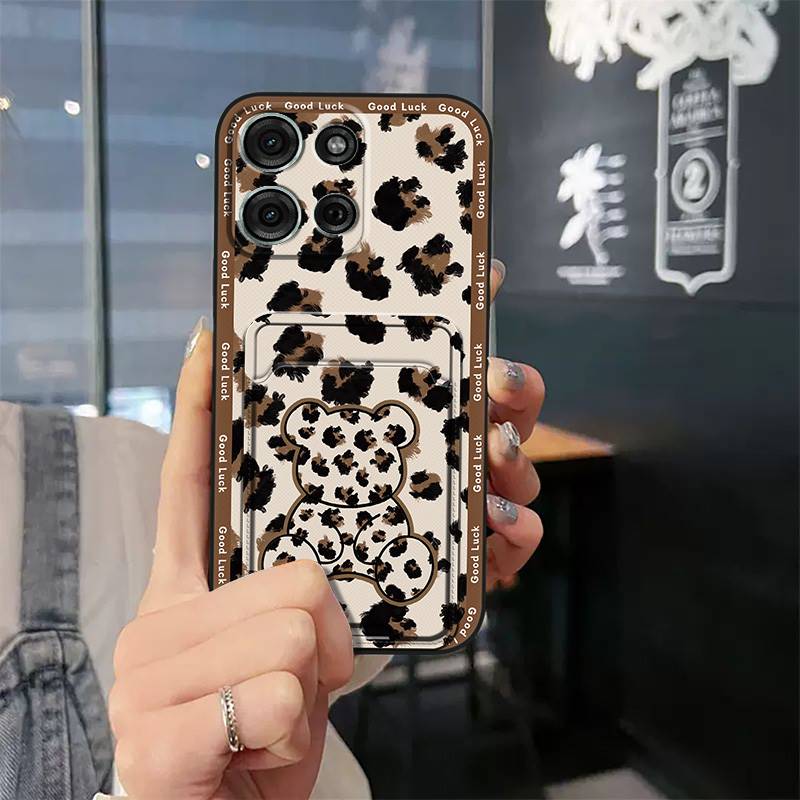 Protective Durable Phone Case For MOTO G75 5G Graffiti Shockproof TPU Cute Full Wrap Card Sleeve Anti-knock Soft Case