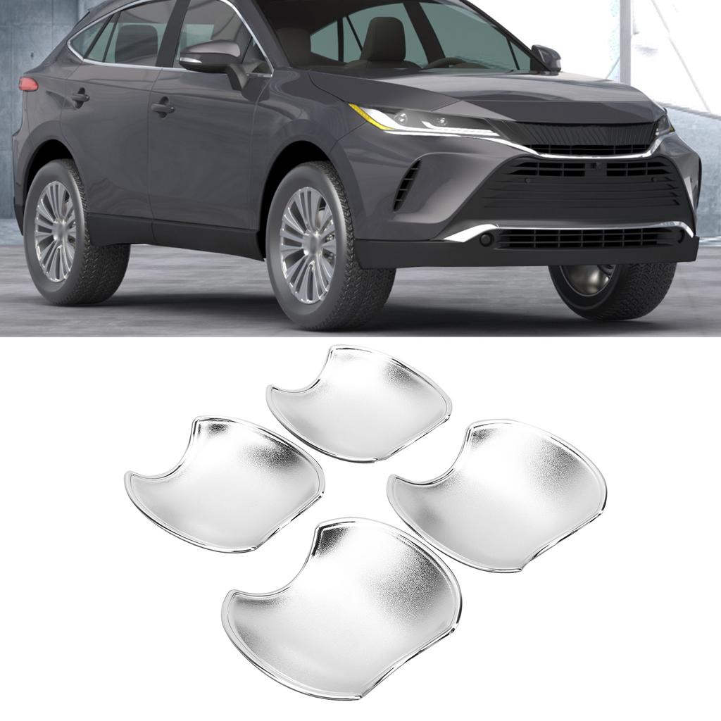 4 st ABS Matt Sidodörrhandtag Skålskydd Trim Passar för Harrier Venza XU80 2020?2021