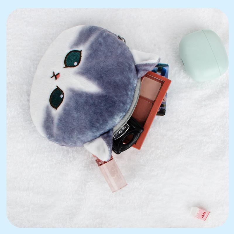 Cartoon Mofusand Shark Cat Headphone Bag Wallet Animal Pendantwith Pp Cotton