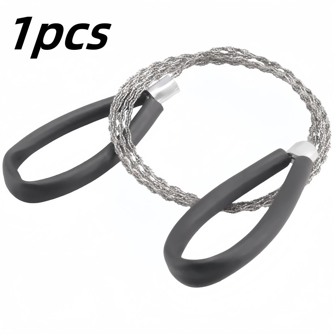 

Portable Stainless Steel Wire Saw With Finger Handle Outdoor Camping Hiking Pocket Manual Cutting Chain Saws Survive Tool