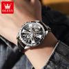 Luksusowy Zegarek Męski Wodoodporny Luminescencyjny Wielofunkcyjny Automatyczny Mechaniczny Zegarek Szkieletowy