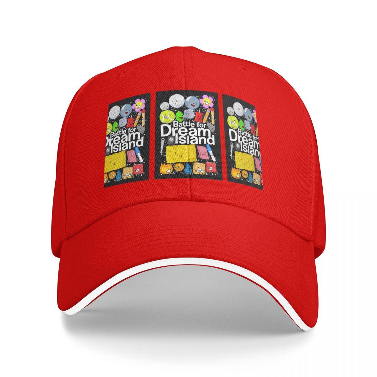 

Unisex Baseball Hats BFDI Poster Black Outdoor Streetwear Summer Sports Baseball Caps Hip Hop Cap Casquette Polychromatic Hats One Size