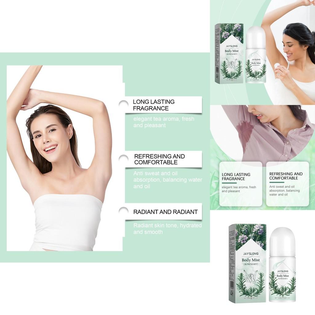 Jaysuing Rosemary Body Roll-on Long Lasting Refreshing Scent For All Skin Types 50ml