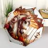1pc Carousel Horse Open/Close Folding Umbrella, All- Portable Umbrella for & Men, Stylish Accessory (Holiday Gift) 8-Rib Yy251213176
