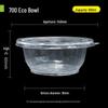 Disposable Plastic Takeout Bowls with Lids