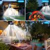 Three-Head Solar Wall Light, 260 LED, Motion Sensor Outdoor Garden & Street Lighting