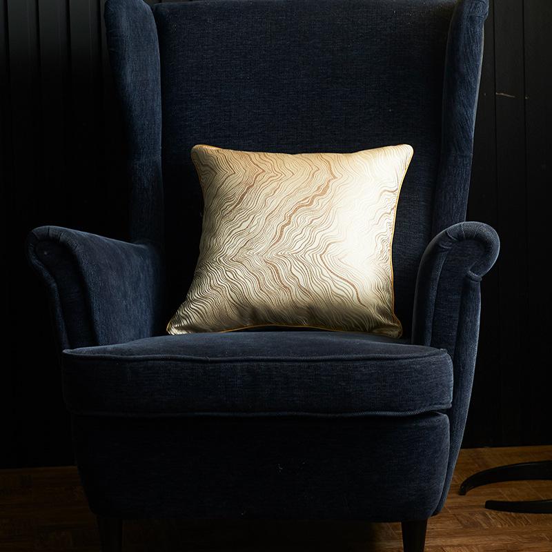 Home Throw Pillow Cushion Jacquard Pillowcase with High Quality Pillow Core Subtle Texture Comfortable Sofa Cushion Pillow Cojin