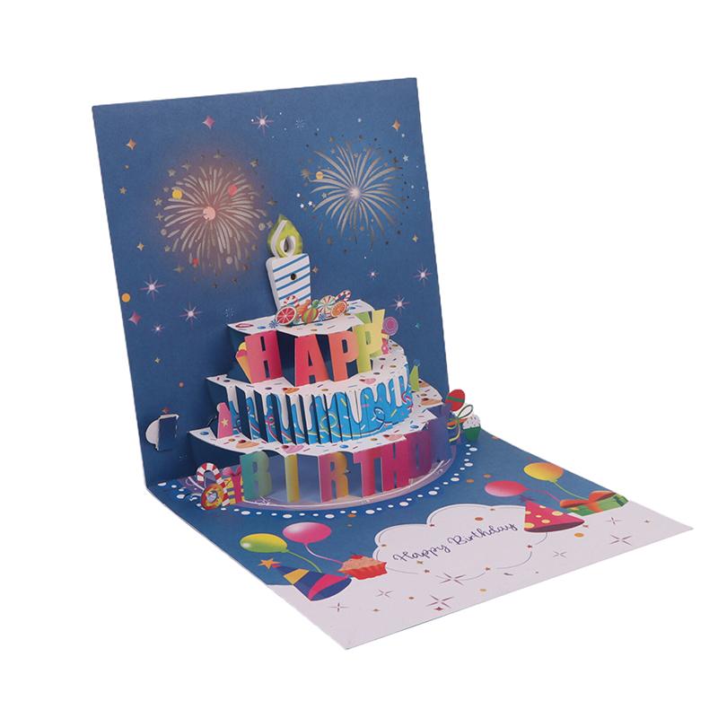 Birthday Cards Lights And Sound Pop Up Happy Birthday Card Fireworks Birthday Greeting Cards 3D Pop Up 3D With Envelope
