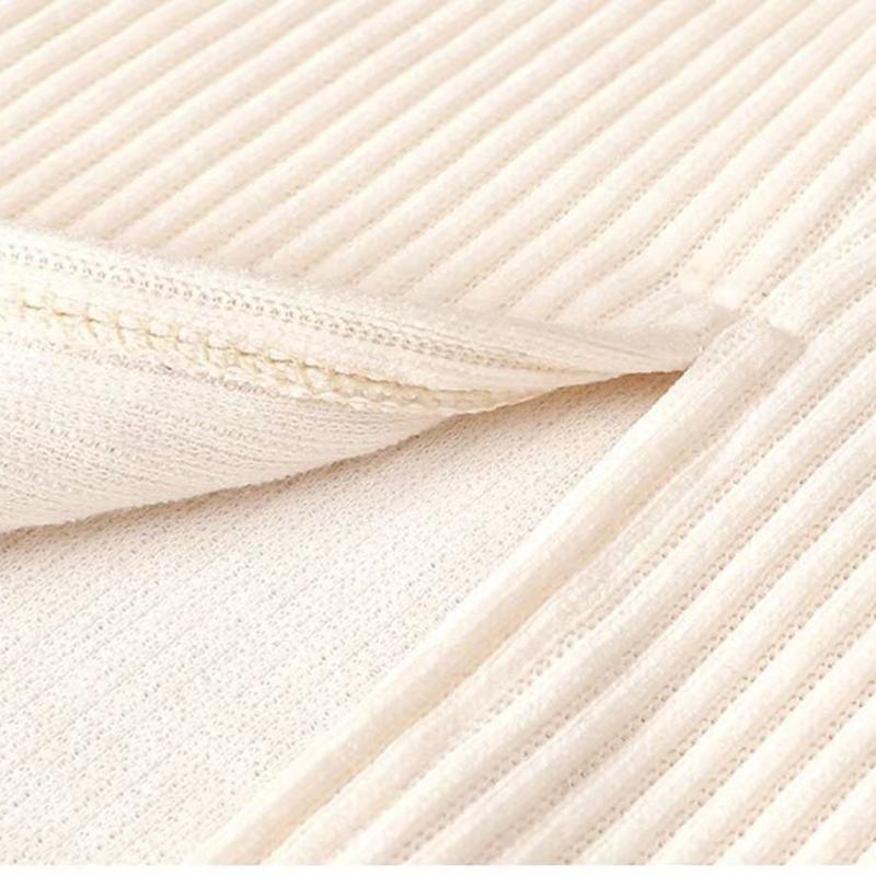 Elastic high-waisted Chenille skirt women's autumn winter a line over the knee slit mid-length wrap hip skirt