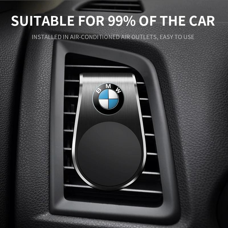Car Magnetic L-shaped Car Dedicated GPS Phone Holder Emblem For BMW Performance F30 F10 E90 E46 X6 E60 E70 E36 X3 X5 X7 X2 E91