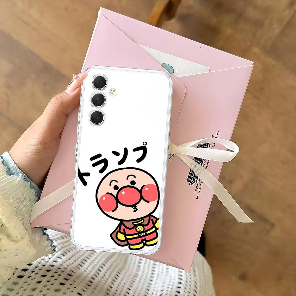 Anime A-Anpanman-s Cute Phone Case For Samsung Galaxy S25 S24 S23 S22 S21 FE Ultra Plus A32 A53 A13 A31 Soft Cover