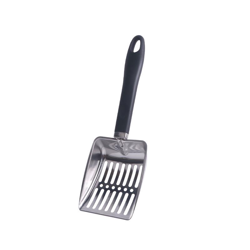 Large Stainless Steel Fine-Hole Cat Litter Scoop & Reptile Poop Shovel