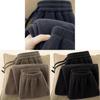 Men Fleece Jogger Pants With Drawstring Closure For Winter Active Wear