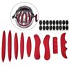 27 Pcs Universal Helmet Inner Padding Foam Pads Kit Sealed Red Sponge For Outdoor Sports Cycling Motorcycle Bicycle Accessories