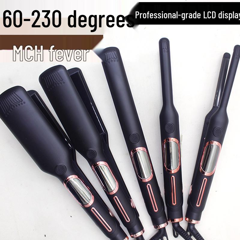 Двусторонний выпрямитель и плойка для волос MCH с ЖК-дисплеем для салонного и парикмахерского использования Medium Small Straight Plate 2.5cm