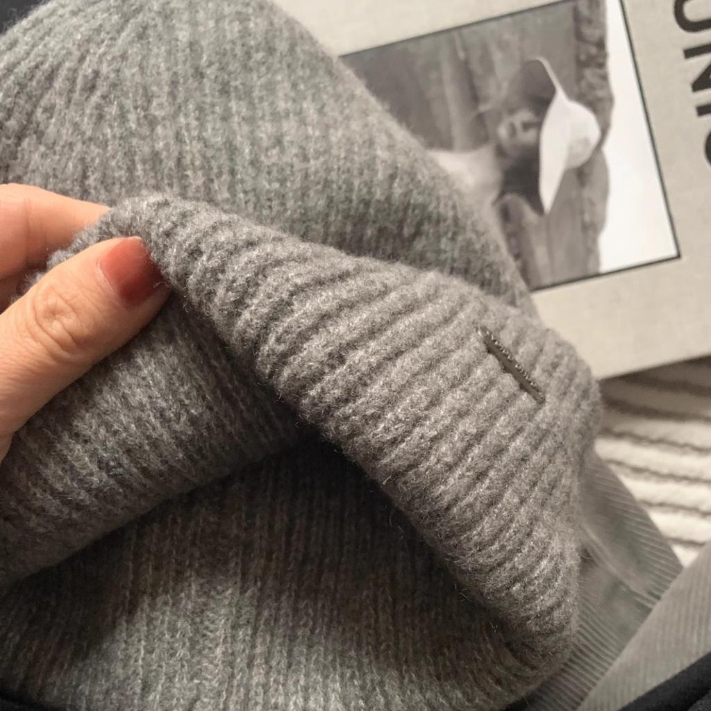 Woolen Winter and Autumn Warmth New Face Look Small Thickened and Enlarged Woolen Cap for Men and Women Cold Cap Knitted Cap