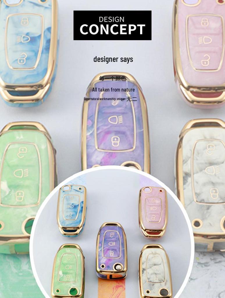 Tata Car Folding Key Case with Buckle - Cross-Border Bestseller In India