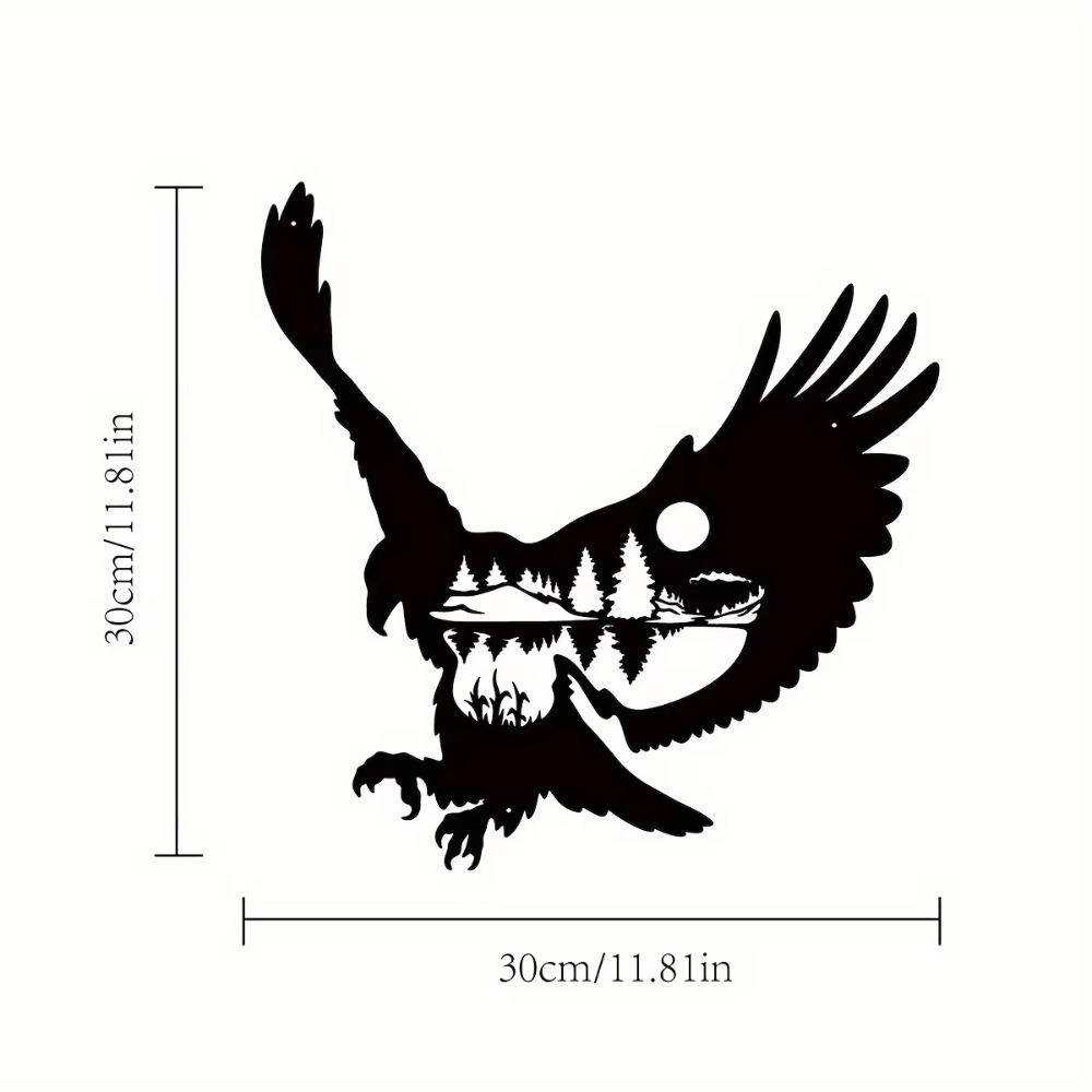 1 Stück Adler-Monogramm für den Außenbereich – Metall-Wanddekoration, Adlerschild für Wildtiere für den Innen- und Außenbereich, perfektes Einweihungsgeschenk