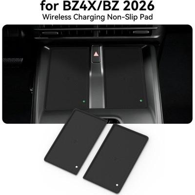 Draadloze Autolader Siliconen Antislip Mat Voor BZ4X/BZ 2026 Stofwerende Middenconsole Lader Pad Liner Interieur Accessoires