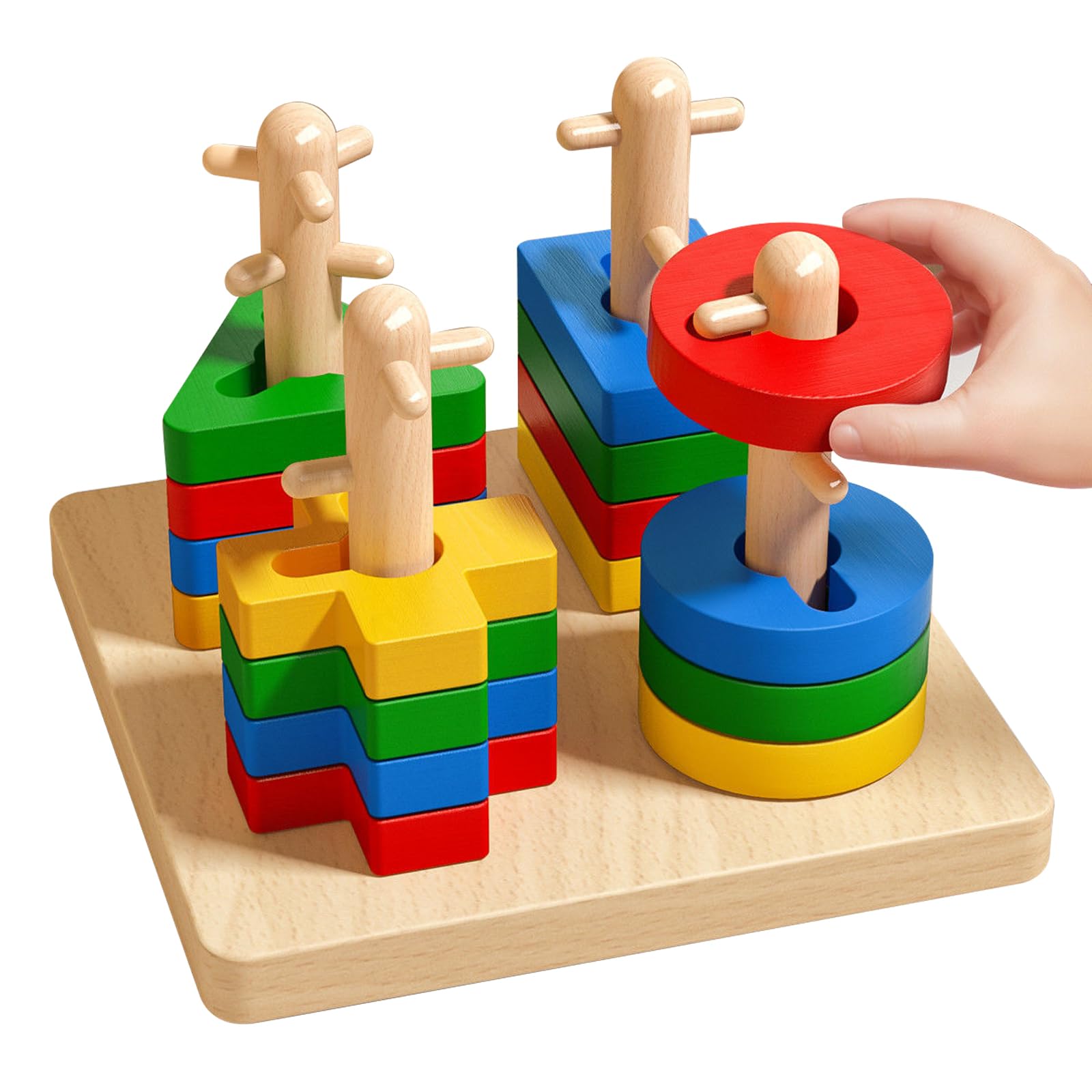 

EsiFare Подбор форм Монтессори Развивающие обучающие игрушки для подбора форм Стимулирует Развивает Улучшает Цвет Форму Раннее Способствует День рождения