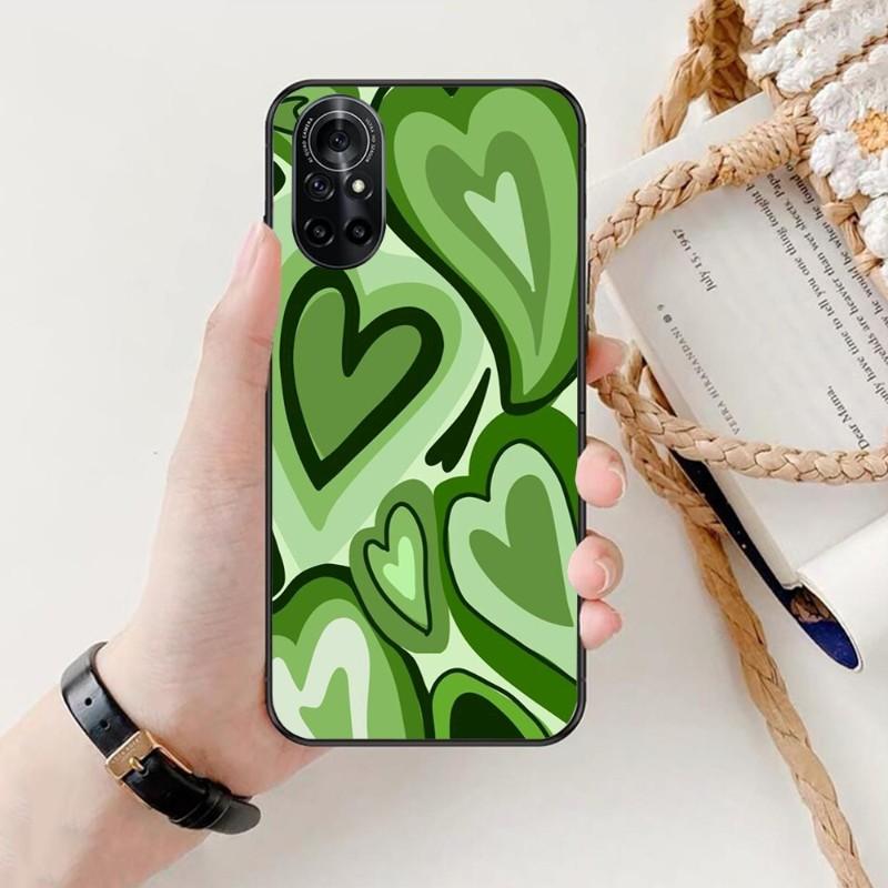 Cool Liquid Heart Phone Case For Honor 70 50 20 7S X9 X8 X7 Magic 4 3 Pro Soft Black Phone Cover