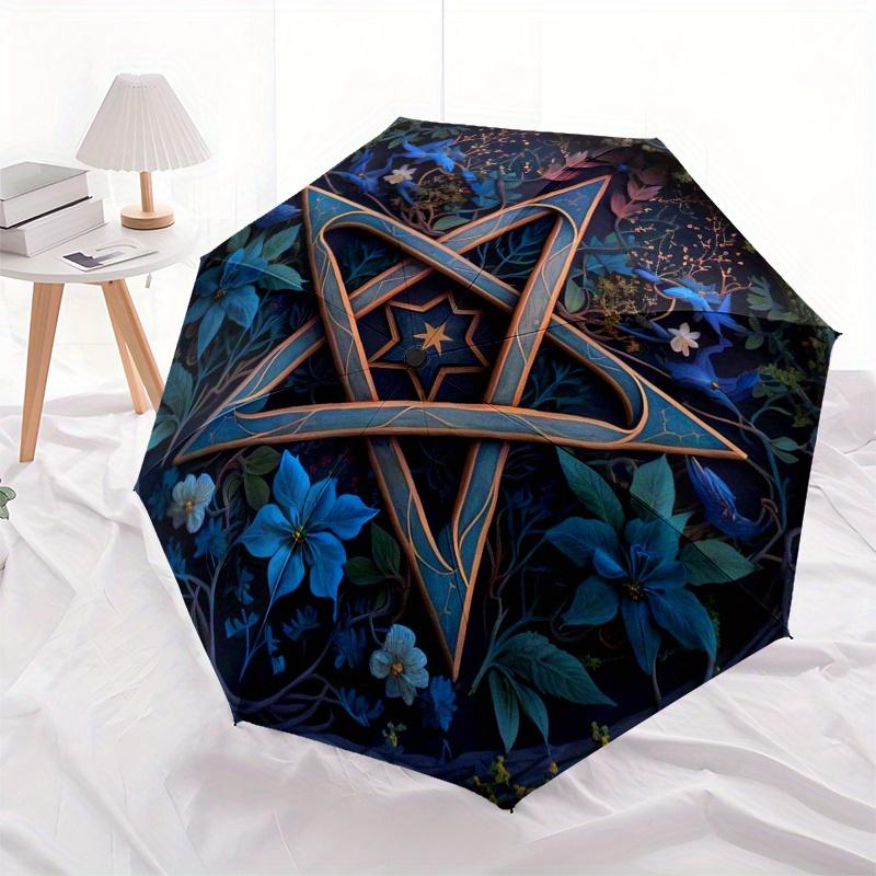 Enchanted Pentagram Mandala Wall Art Decor Umbrella, Christmas Gift Y354