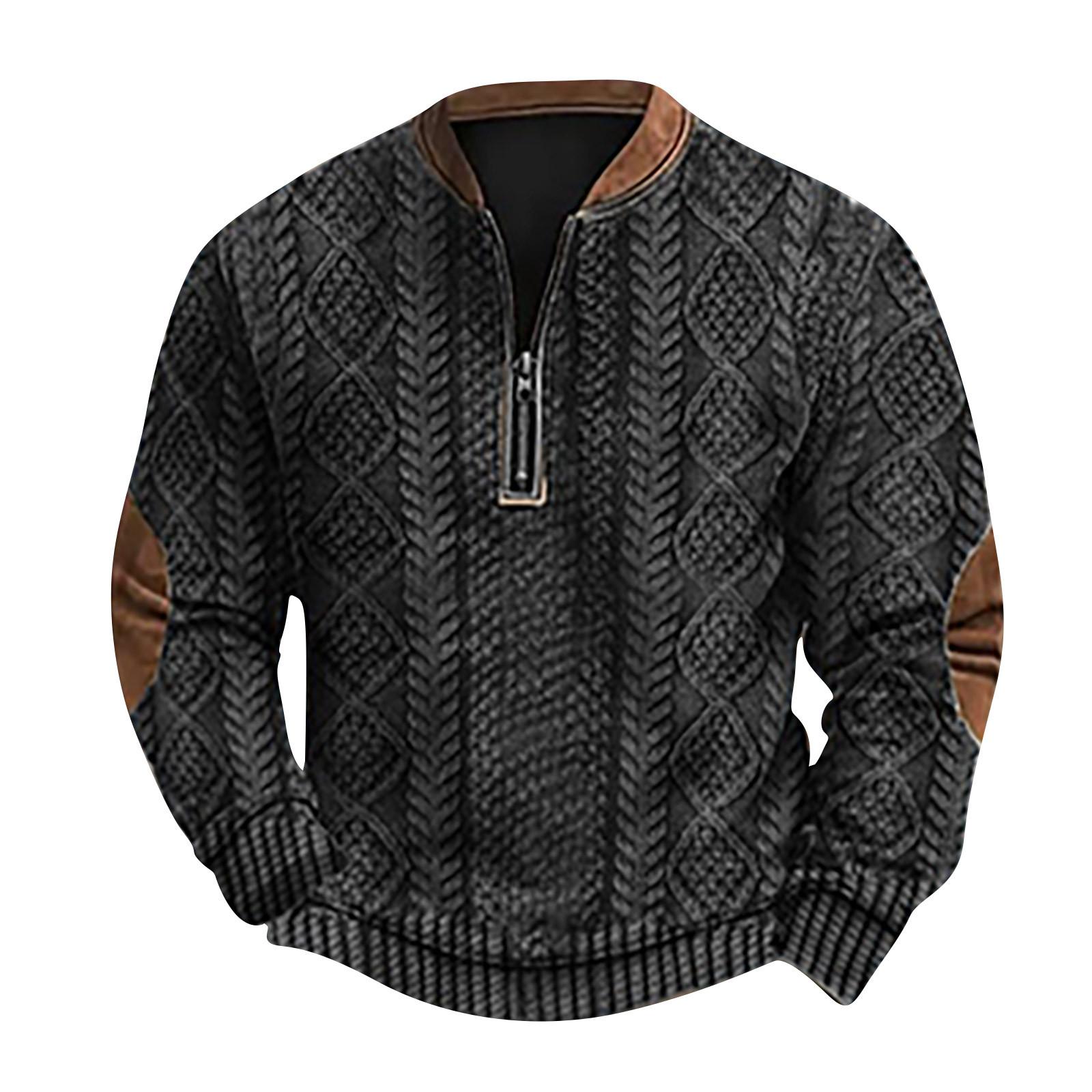 

Мужская повседневная толстовка в стиле ретро с градиентным принтом L чёрный