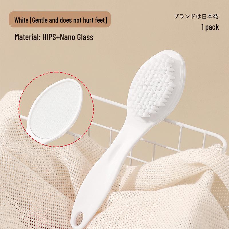 

Наноскляна пилка для ніг з довгою ручкою - Двостороння відлущувальна щітка для видалення ороговілої шкіри та відновлення п ят