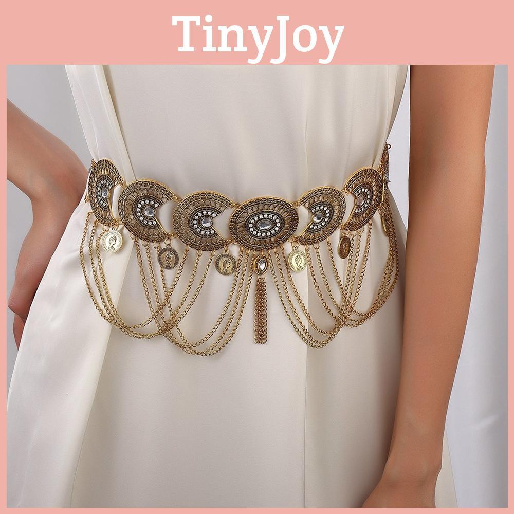 Waist Style Bohemian Chain With Alloy Embellishments And Tassels For Festival