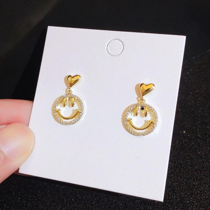 Tide Earrings Smiley Face Love No Earrings Stud Earrings Femininity Earrings Party Birthday Gift