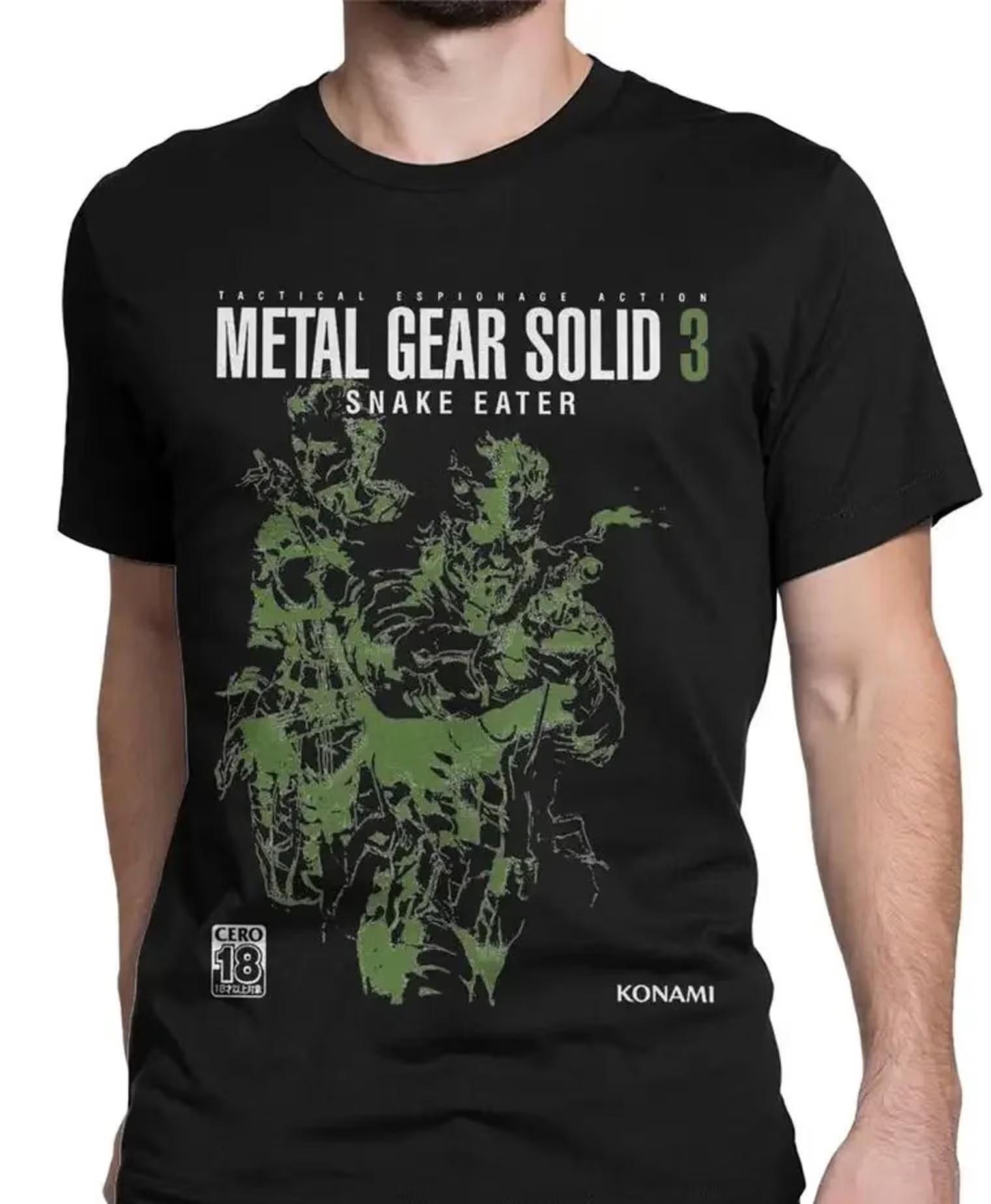 

Metal Gear Solid 3 Змея Потрясающие Футболки из Чистого Хлопка С Круглым Вырезом Искренний Подарок Metal Gear Solid Игра Креативная Летняя Футболка M