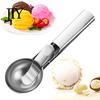 Kitchen Scoop Ice Cream Fruit Scoop, Stainless Steel Scooper with Trigger Non-Slip Handle, Dessert Tool Heavy Duty Metal for Balls