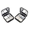 Empty Square Makeup Palette Magnetic Suction With Mirror Eyeshadow Blush Matte Black Box With Pan Cosmetic Blush Container