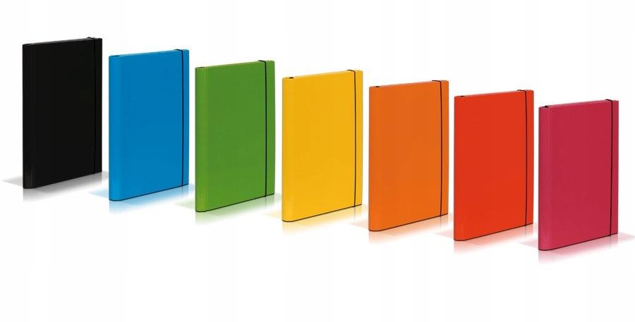 Teczka Skrzydłowa Z Gumką Caribic Czarna 9028