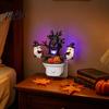 Scary Halloween Ornament Night Light, Plug-in Resin Seesaw Ghost And Dead Tree Soft Glow Light Lamp, Waterproof Spooky Decor for Bedroom, Party
