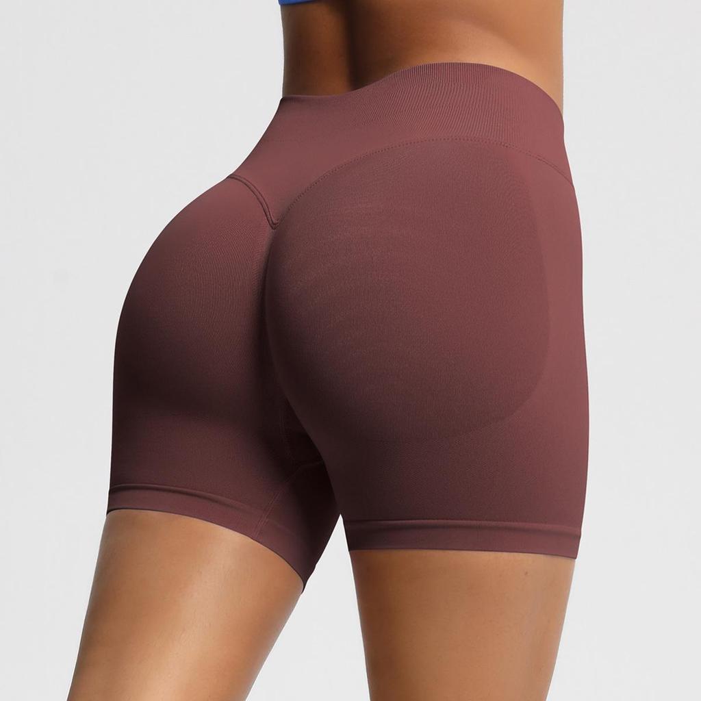Seamless High-Waisted Butt-Lifting Fitness Shorts for Women - Quick-Drying Yoga and Sports Wear