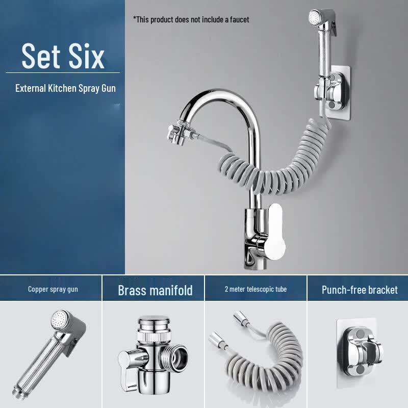 Lindo Faucet Extender High-Pressure Spray Gun Kit