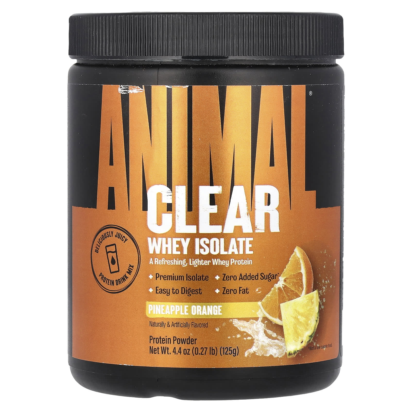 

Animal, Clear, whey isolate, pineapple orange, 125 g (0.27 lb)