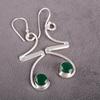 Green Onyx Earrings Handmade Gemstone Jewelry, 925 Solid Sterling Silver Earrings Unique Design Jewelry