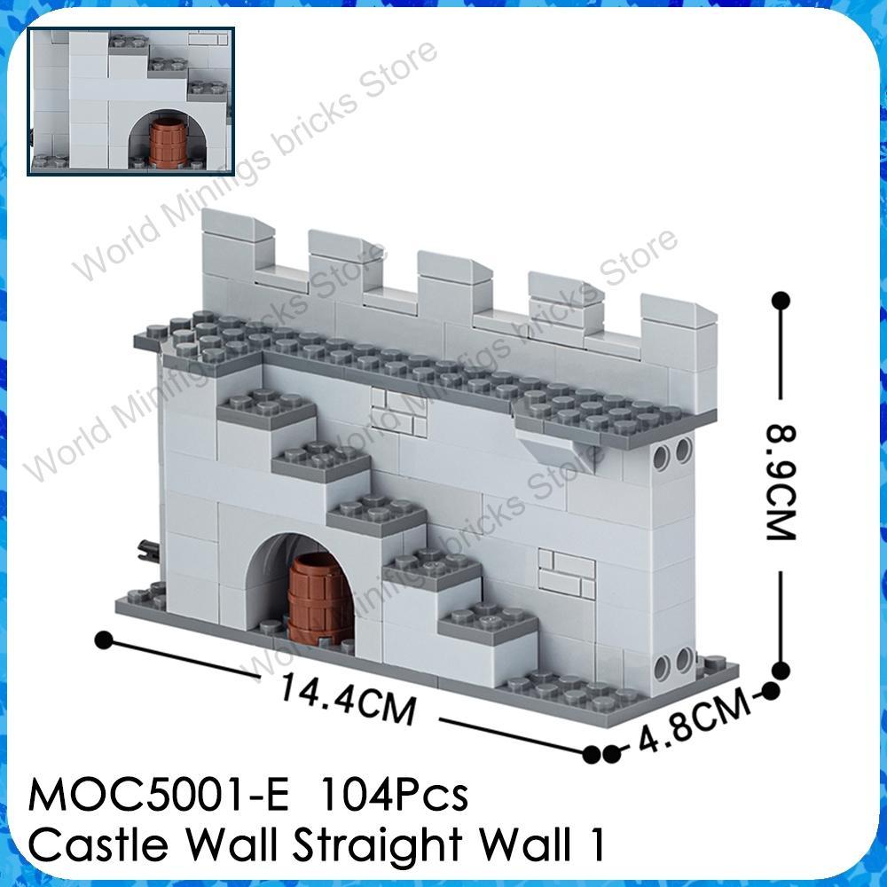 MOOXI MOC Medieval Military Castle Bricks Gate Wall Catapult Ship Building Blocks Set Assembly Toys For Children Adults DIY Gift