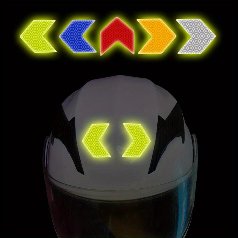 10pcs/set Car Auto Assorted Colors Sticker Self Adhesive Reflective Arrow Sign Tape- Arrowhead Reflective Sticker Rear-oriented