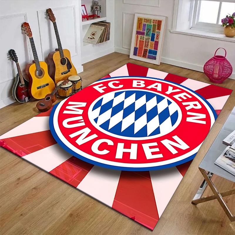 B-Bayern Munich (6)Printed Area Rug Carpet for Bedroom Living Room Home Decor Rugs Mat Non Slip Mat Rug for Bedside
