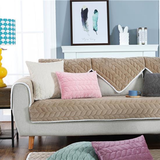 Modernă, simplă, pernă de canapea de iarnă, groasă, moale, confortabilă, husă de pernă de pluș, prosop