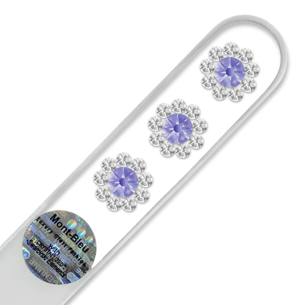 Mont Bleu 3 Flowers Crystal Nail File LE-13