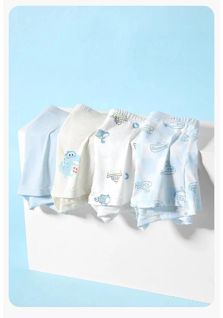 Boys' Antibacterial Breathable Nylon Boxer Briefs - Cool & Comfortable Summer Underwear
