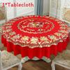 Pvc Round Square Tablecloth With Geometric Pattern For Home Dining And Holiday Decor