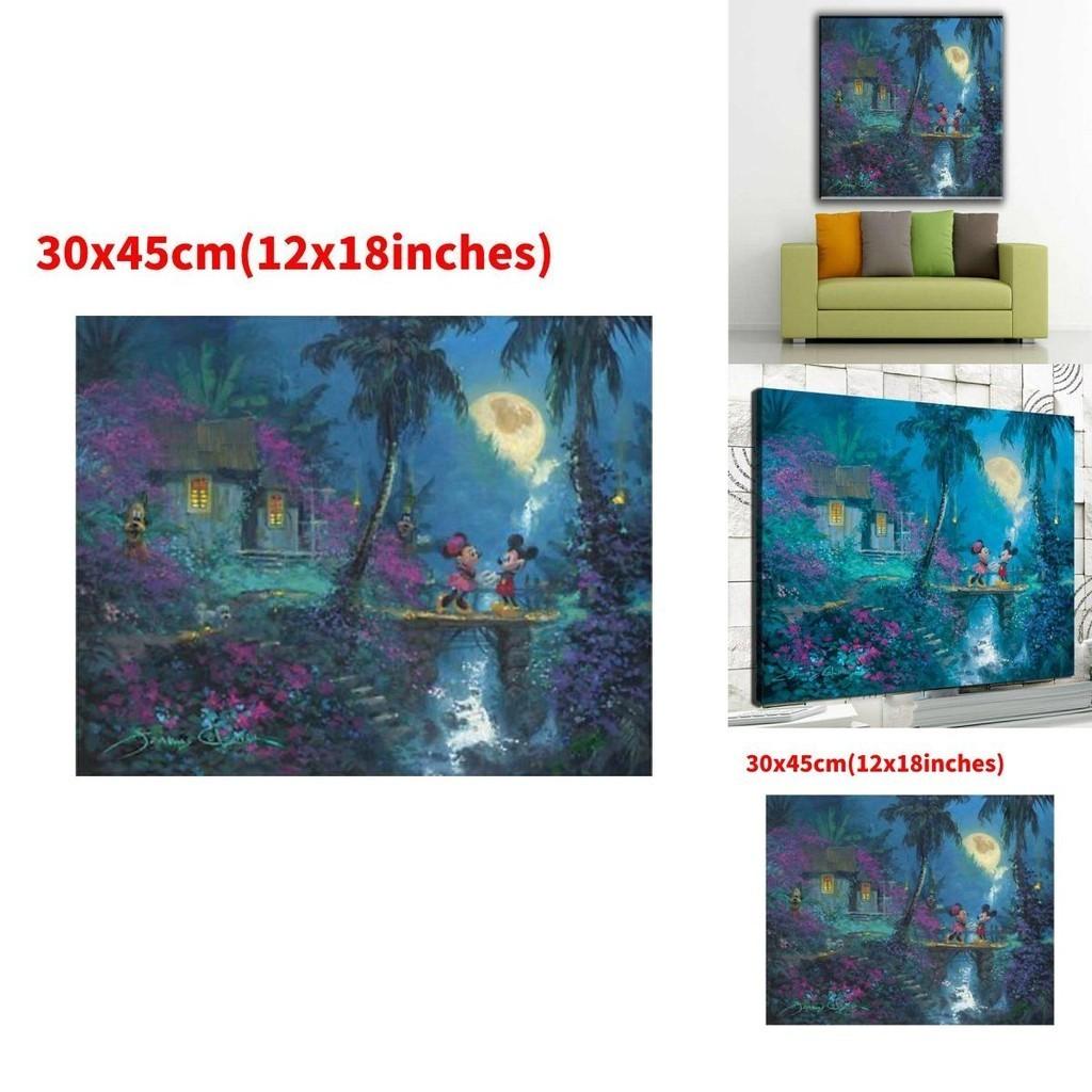 Shenzhen Factory Mermaid Princess Canvas Wall Art Modern Fairy Tale Bedroom Children's Room Decorative Painting Core