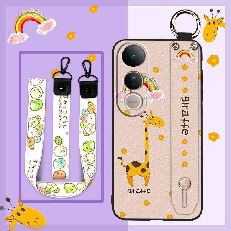 Cartoon Cute Phone Case For VIVO V50 Lite 5G Global Soft case Protective Fashion Design Shockproof Dirt-resistant Ring